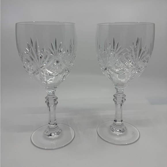 Tiffany & Co. Newport Crystal Water Goblets Set Of 2